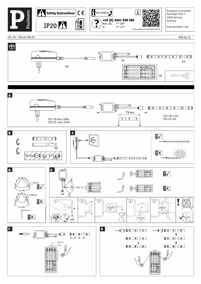 Image de la première page du manuel de l'appareil 703.22