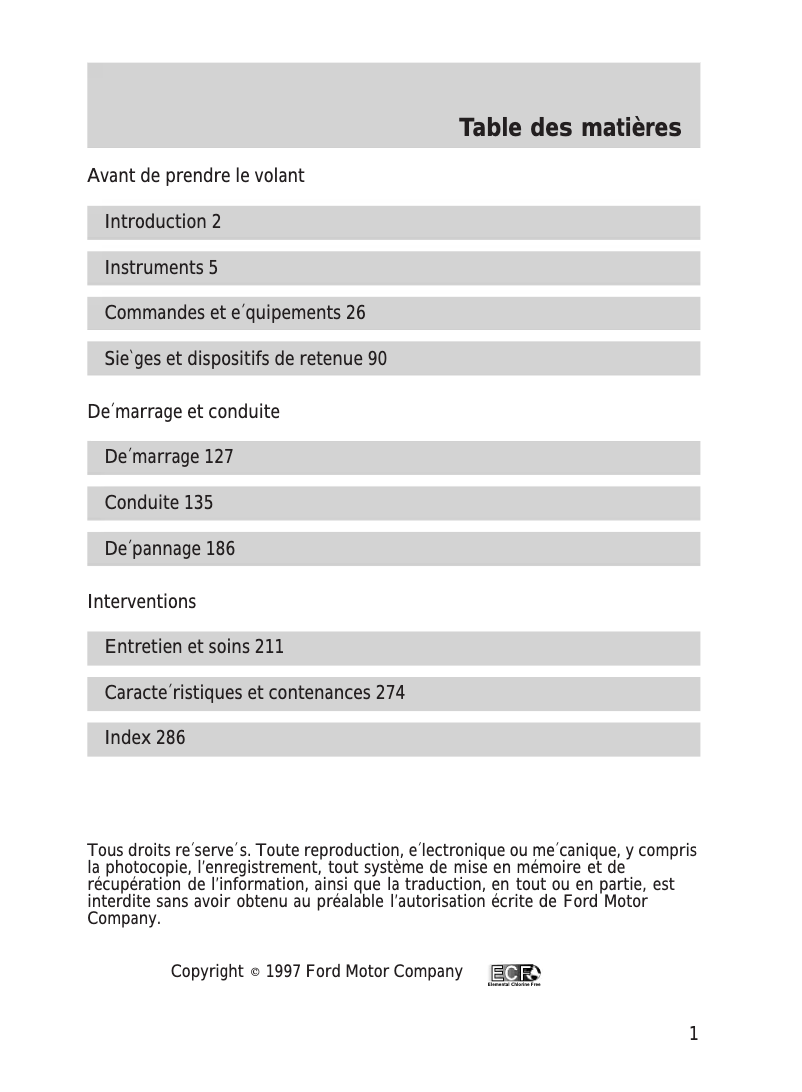 Image de la première page du manuel de l'appareil Explorer (1998)