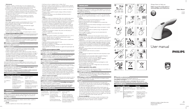 Página 1 del manual Manual de usuario Philips GC028