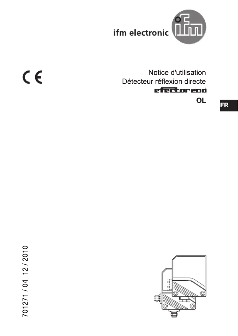 Page n°1 - Manuel utilisateur IFM OL0014