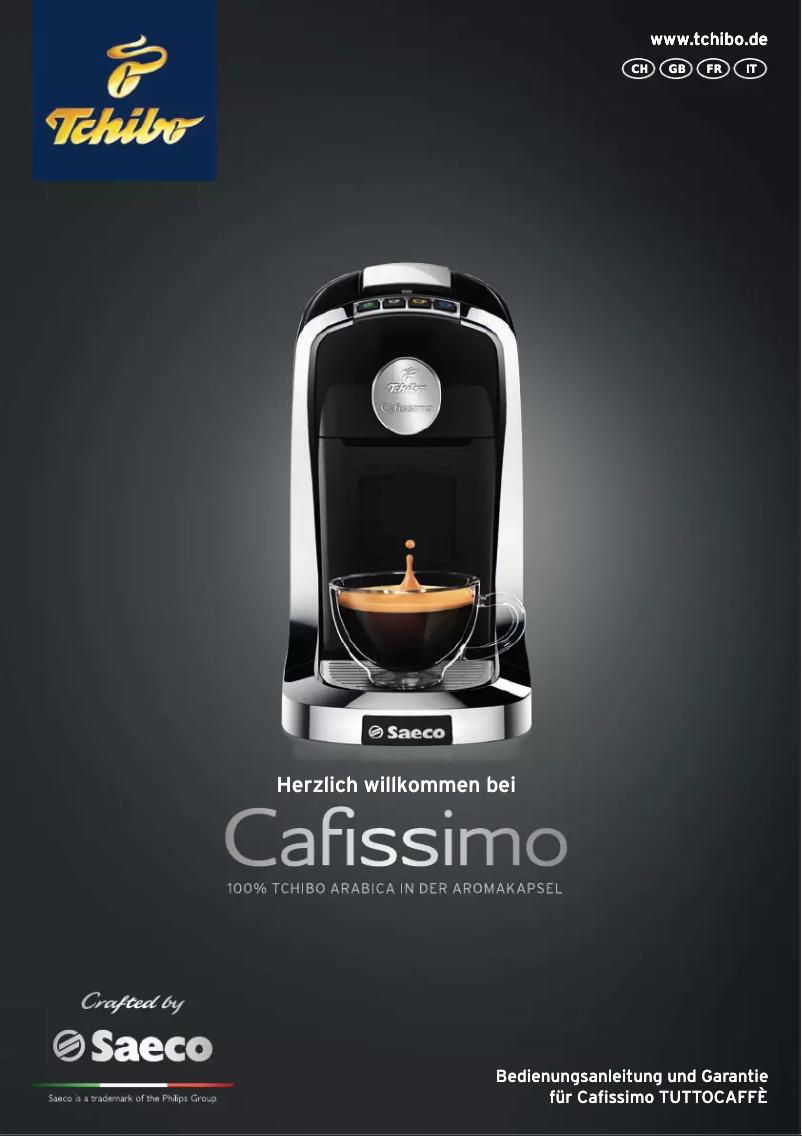 Page n°1 - Manuel utilisateur Caffisimo Tuttocaffè HD8602