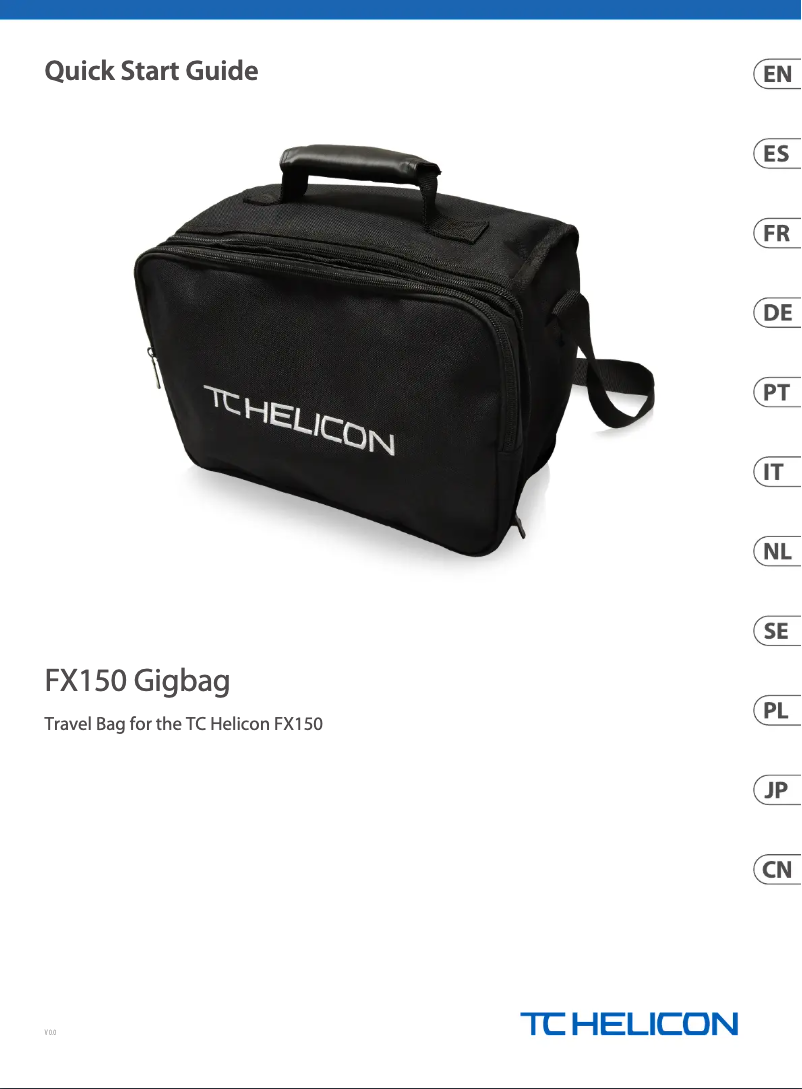 Image de la première page du manuel de l'appareil Gigbag FX150