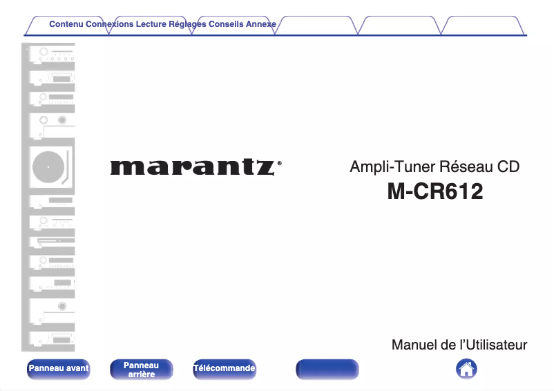 Page 1 de la notice Manuel utilisateur Marantz Melody X M-CR612