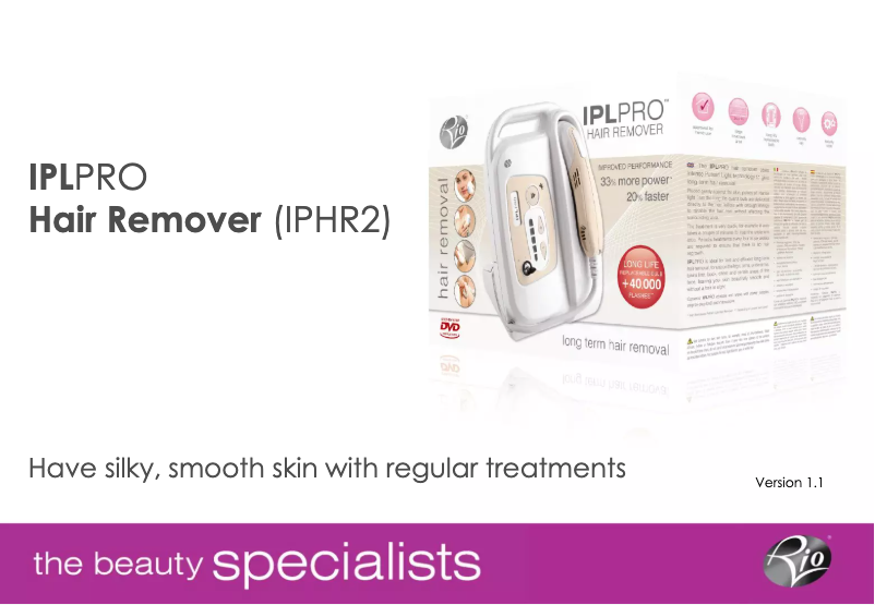 Image de la première page du manuel de l'appareil IPHR2