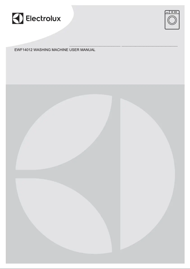 Page n°1 - Manuel utilisateur Electrolux EWF14012