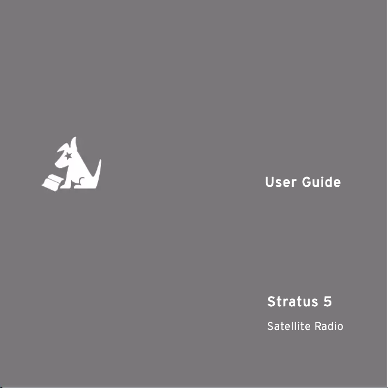 Page n°1 - Manuel utilisateur SiriusXM Stratus 5