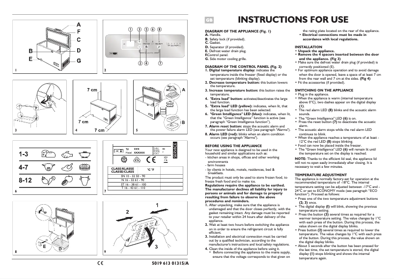 Page 1 de la notice Manuel utilisateur Bauknecht GTE 280