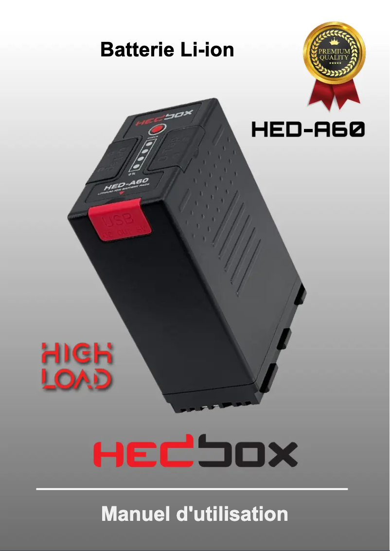 Page n°1 - Manuel utilisateur Hedbox HED-A60