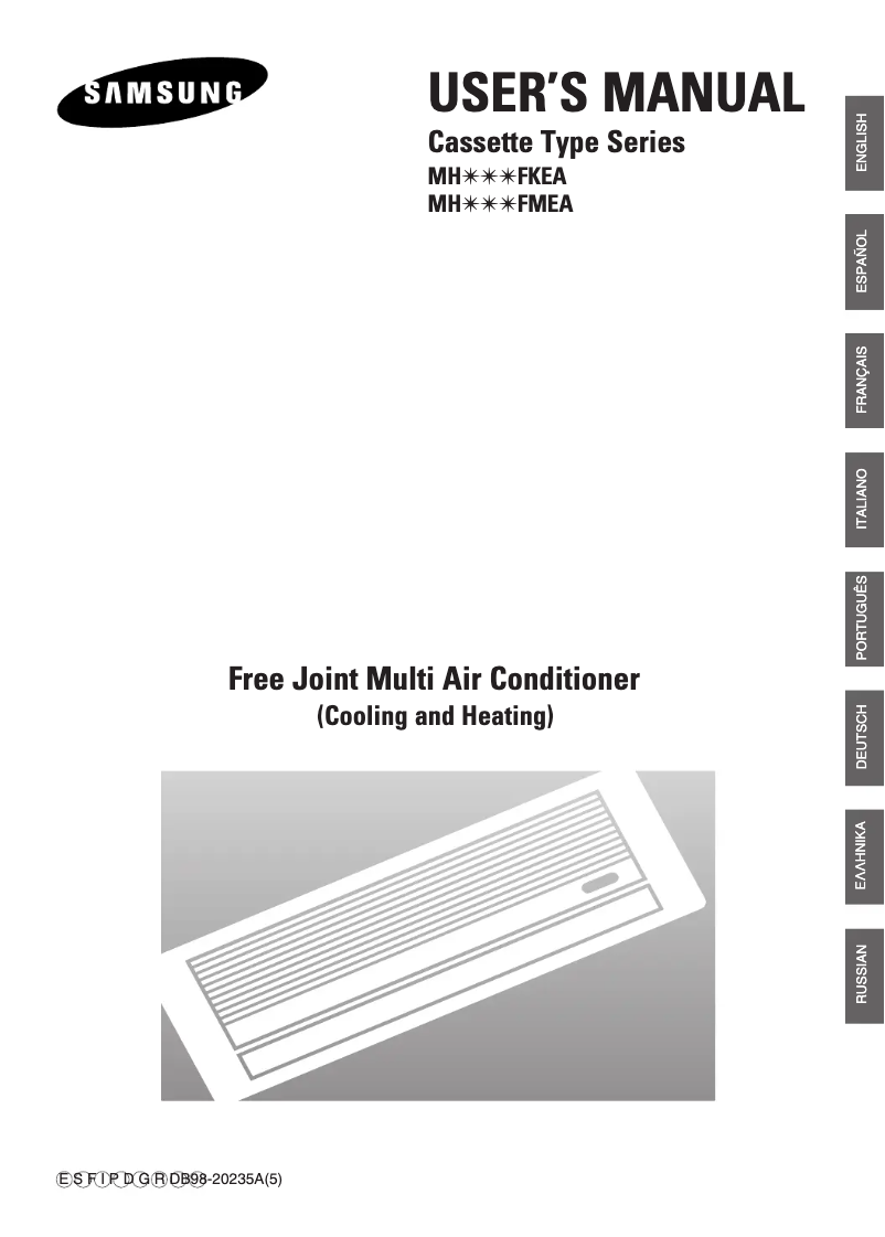 Page 1 de la notice Manuel utilisateur Samsung MH026FKEA