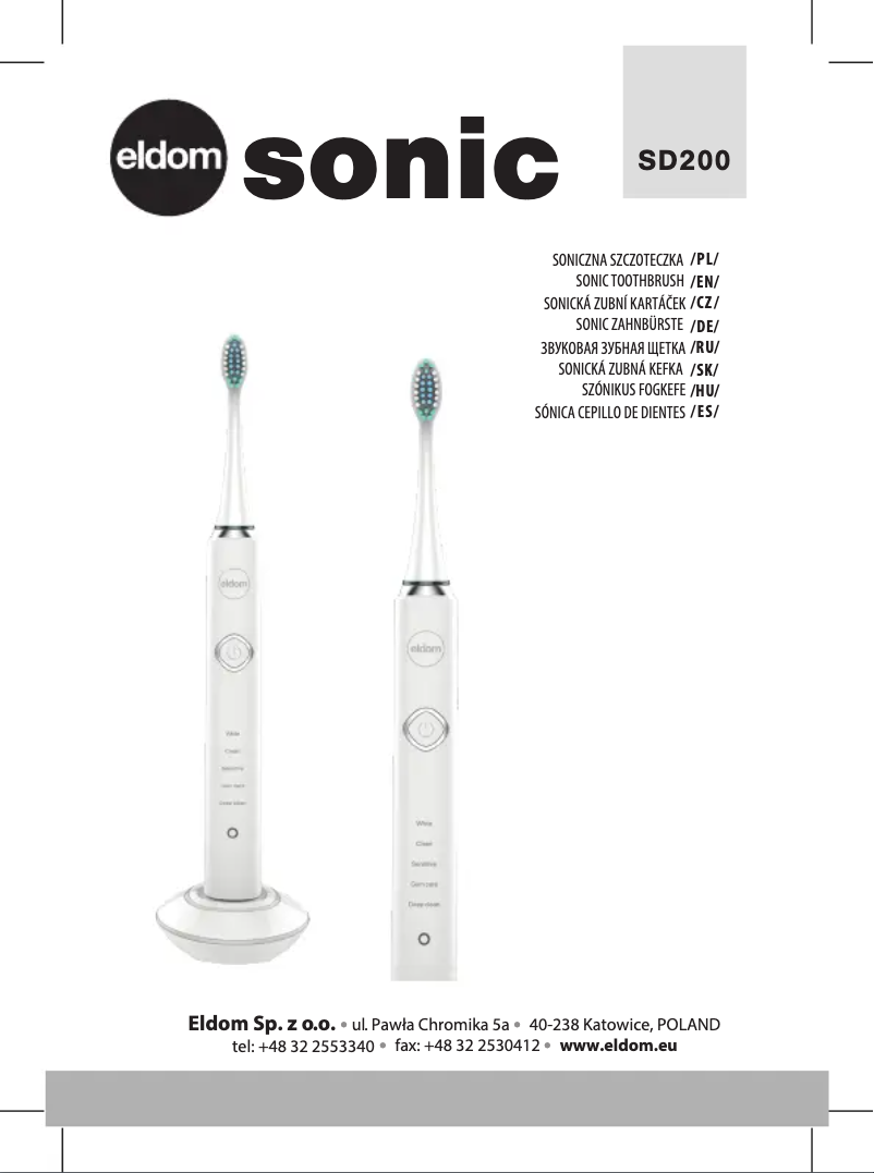 Page 1 de la notice Manuel utilisateur Eldom Sonic SD200