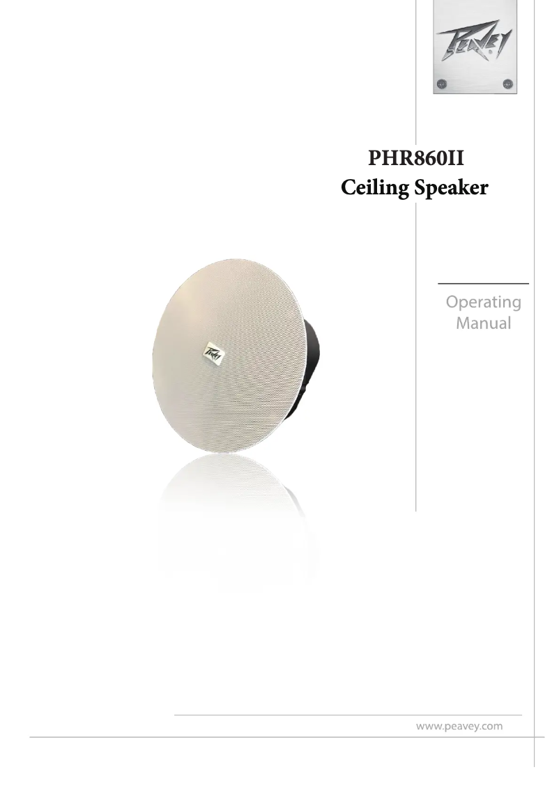 Image de la première page du manuel de l'appareil PHR 860 II