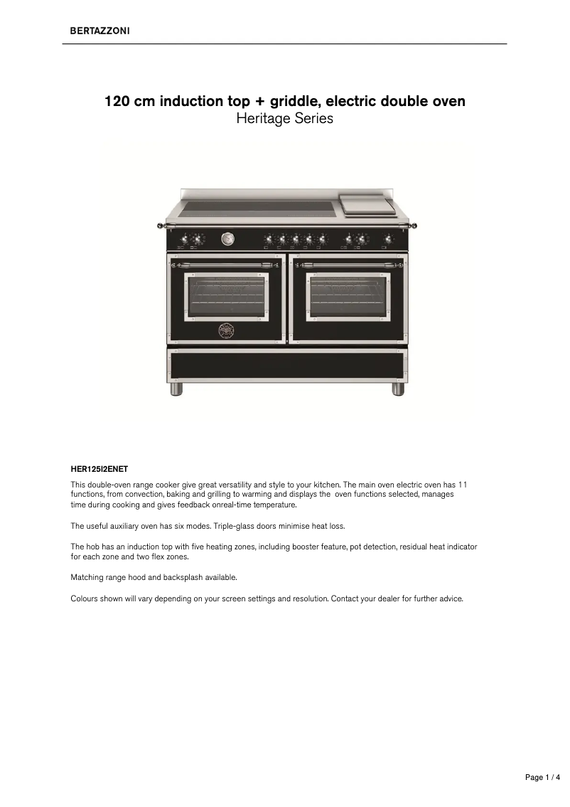 Image de la première page du manuel de l'appareil HER125I2ENET