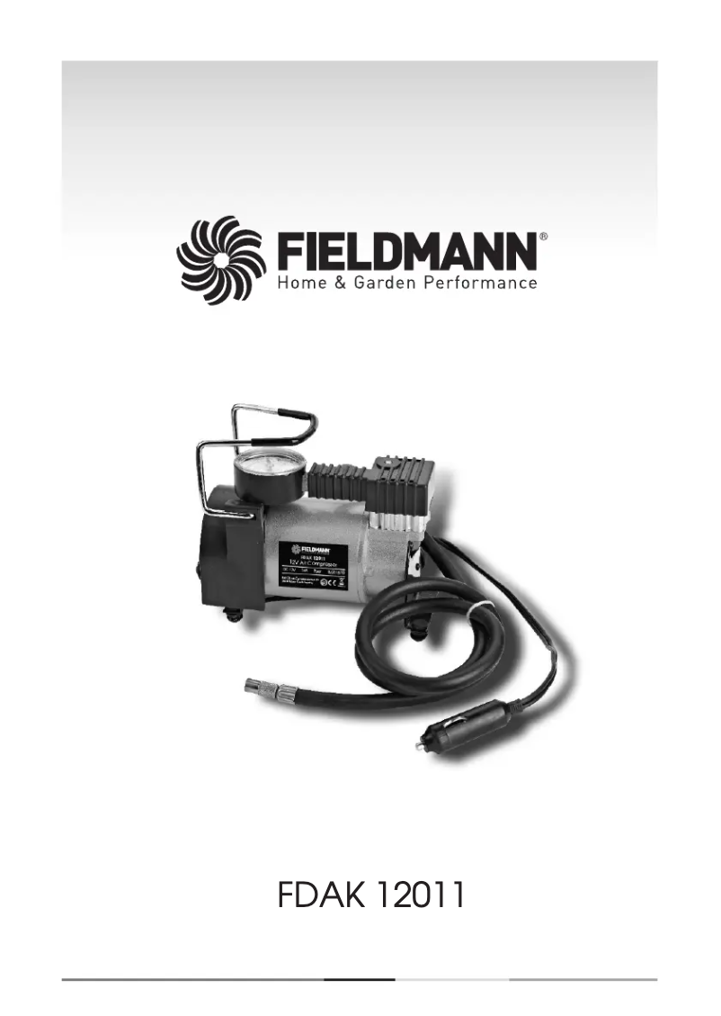 Page n°1 - Manuel utilisateur Fieldmann FDAK 12011