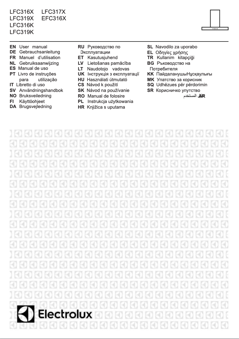 Page 1 de la notice Manuel utilisateur Electrolux LFC319K