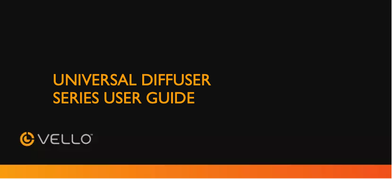 Page 1 de la notice Manuel utilisateur Vello FD-310