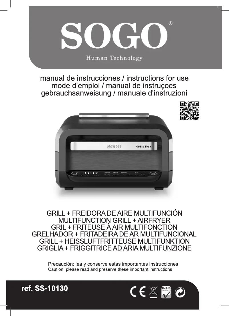 Image de la première page du manuel de l'appareil SS-10130