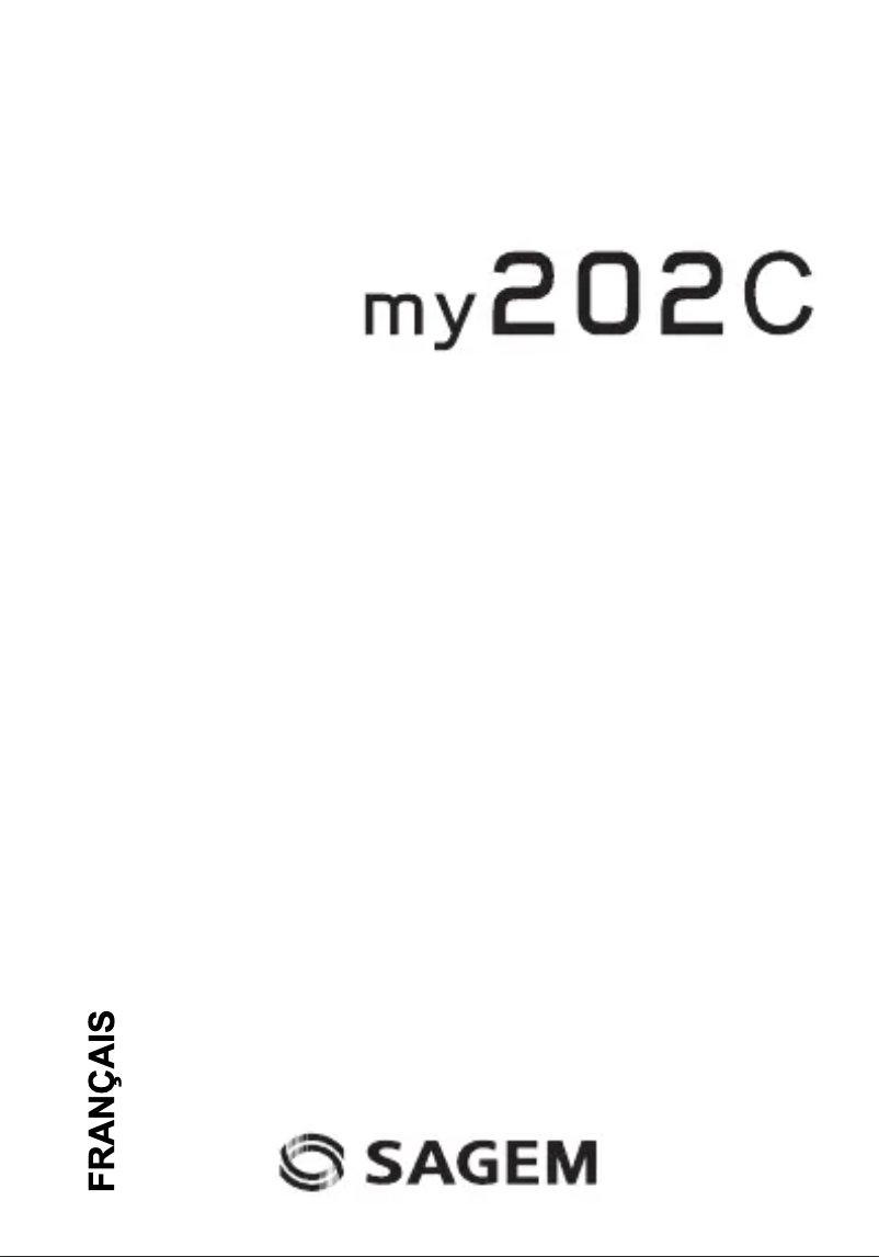 Page 1 de la notice Manuel utilisateur Sagem MY 202C