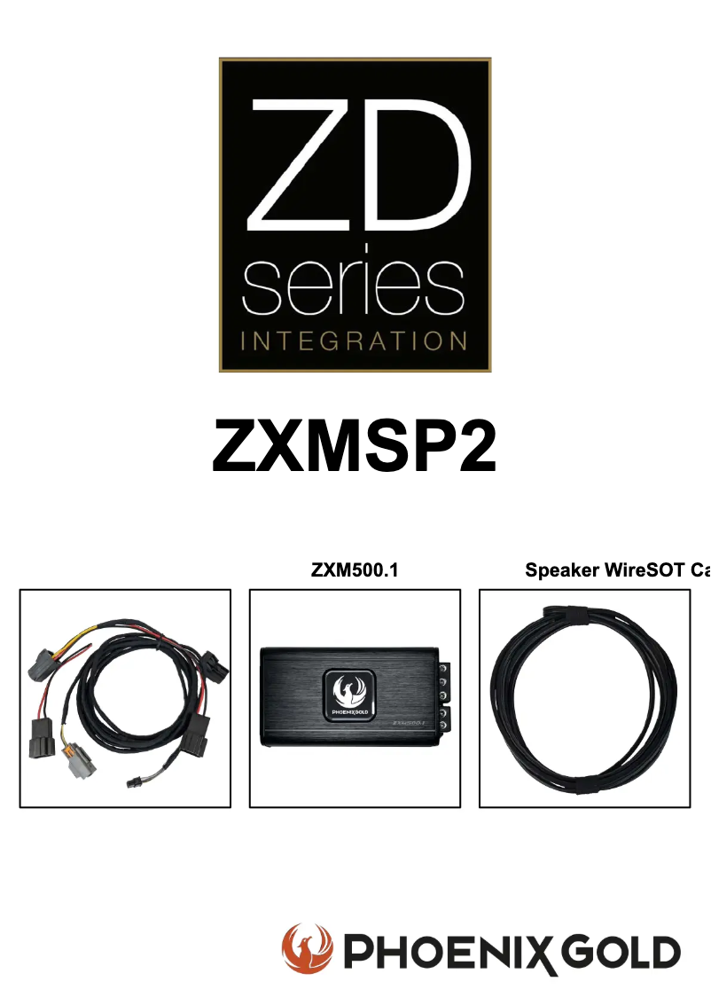 Page 1 de la notice Manuel utilisateur Phoenix Gold ZXMSP2