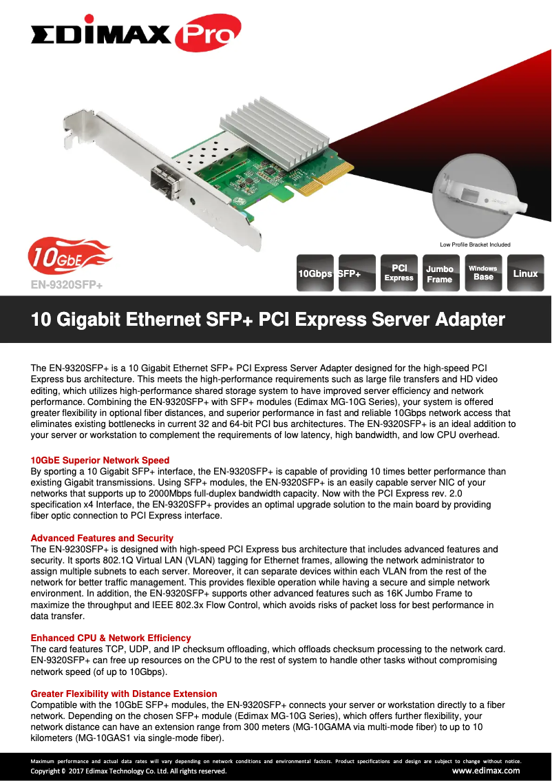 Image de la première page du manuel de l'appareil EN-9320SFP+
