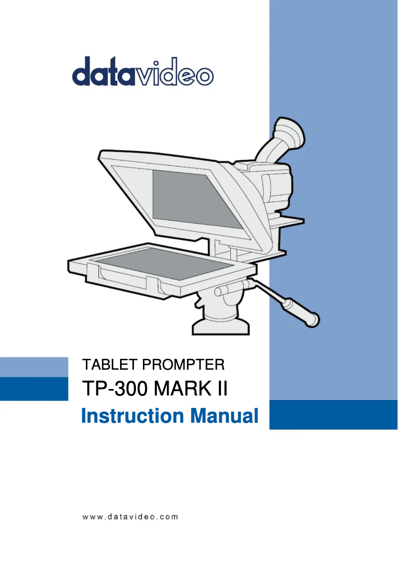 Page 1 de la notice Manuel utilisateur DataVideo TP-300 MARK II