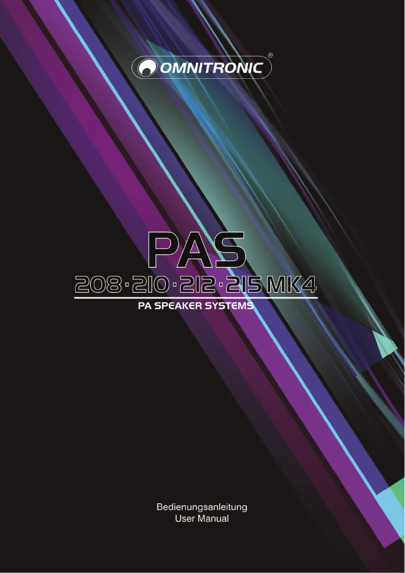 Page n°1 - Manuel utilisateur Omnitronic PAS-208 II