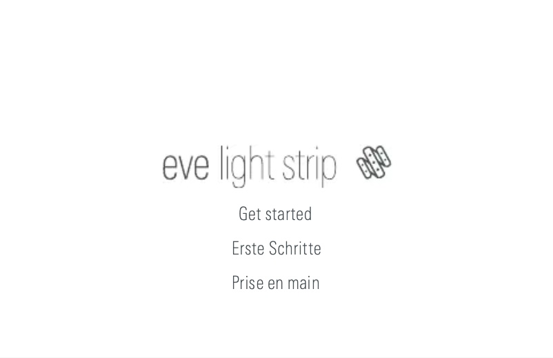 Image de la première page du manuel de l'appareil Light Strip