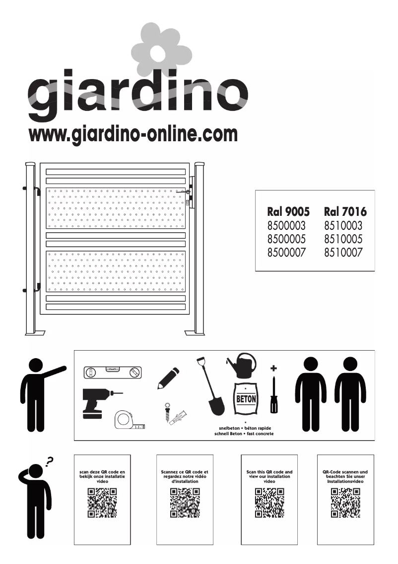 Image de la première page du manuel de l'appareil 8510005