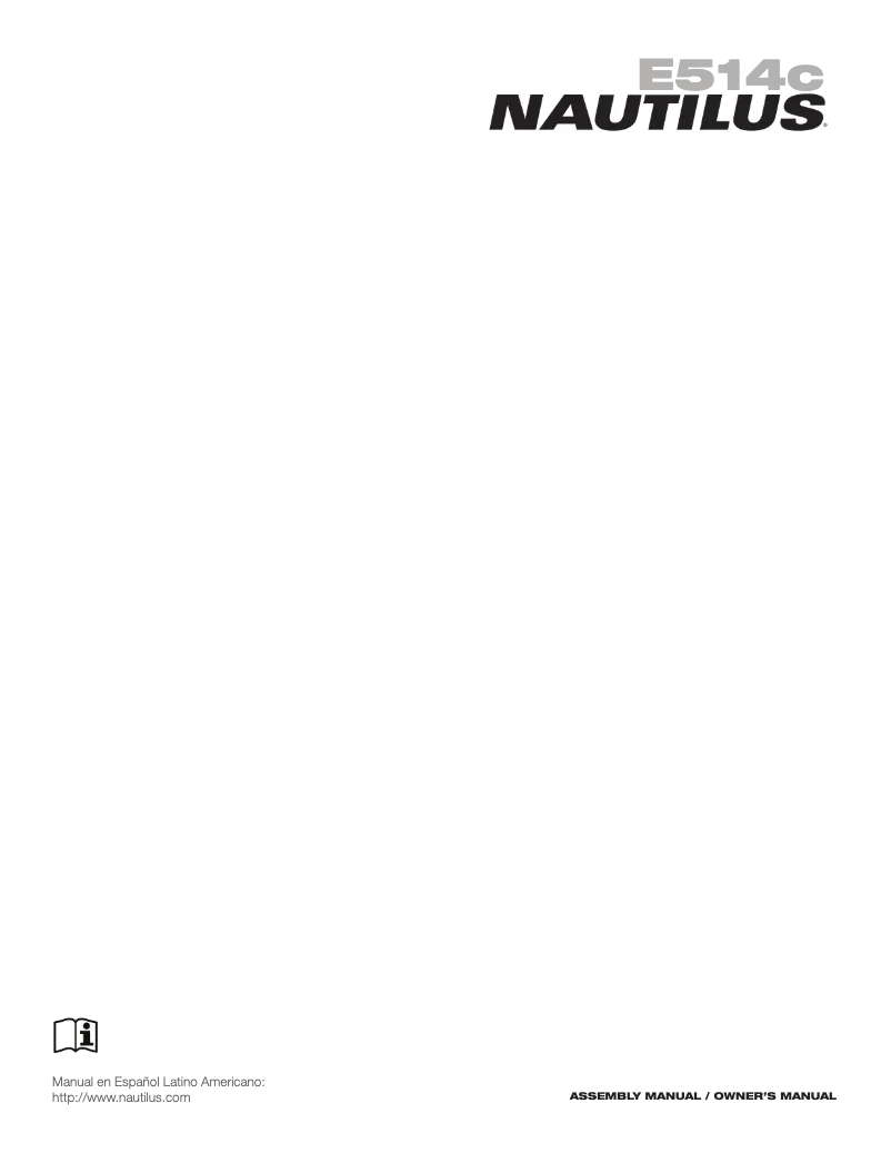 Page 1 de la notice Manuel utilisateur Nautilus E514C