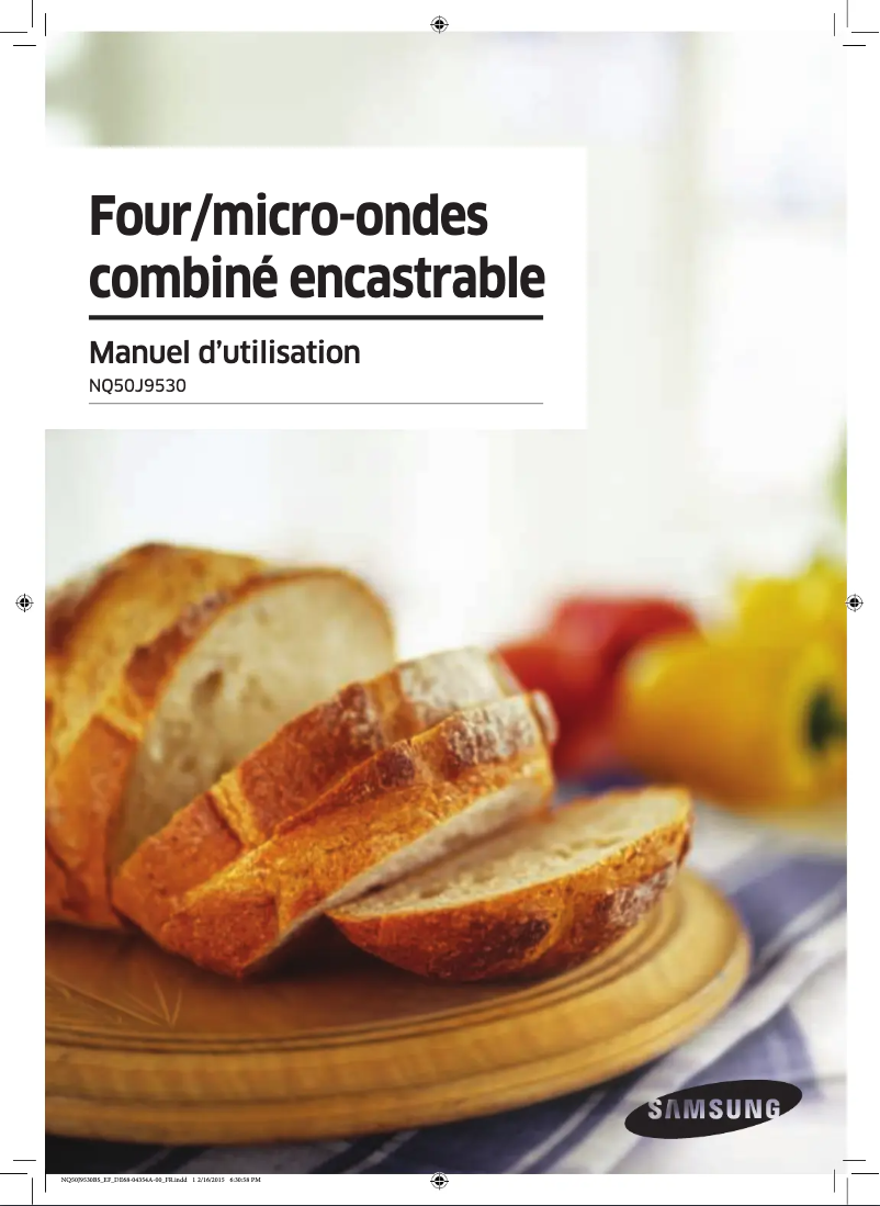 Page 1 de la notice Manuel utilisateur Samsung NQ50J9530BS