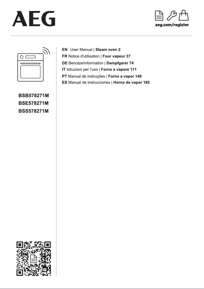 Página 1 del manual Manual de usuario AEG BSE578271M