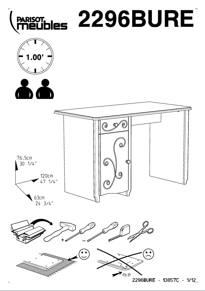 Image de la première page du manuel de l'appareil Alice 2296BURE