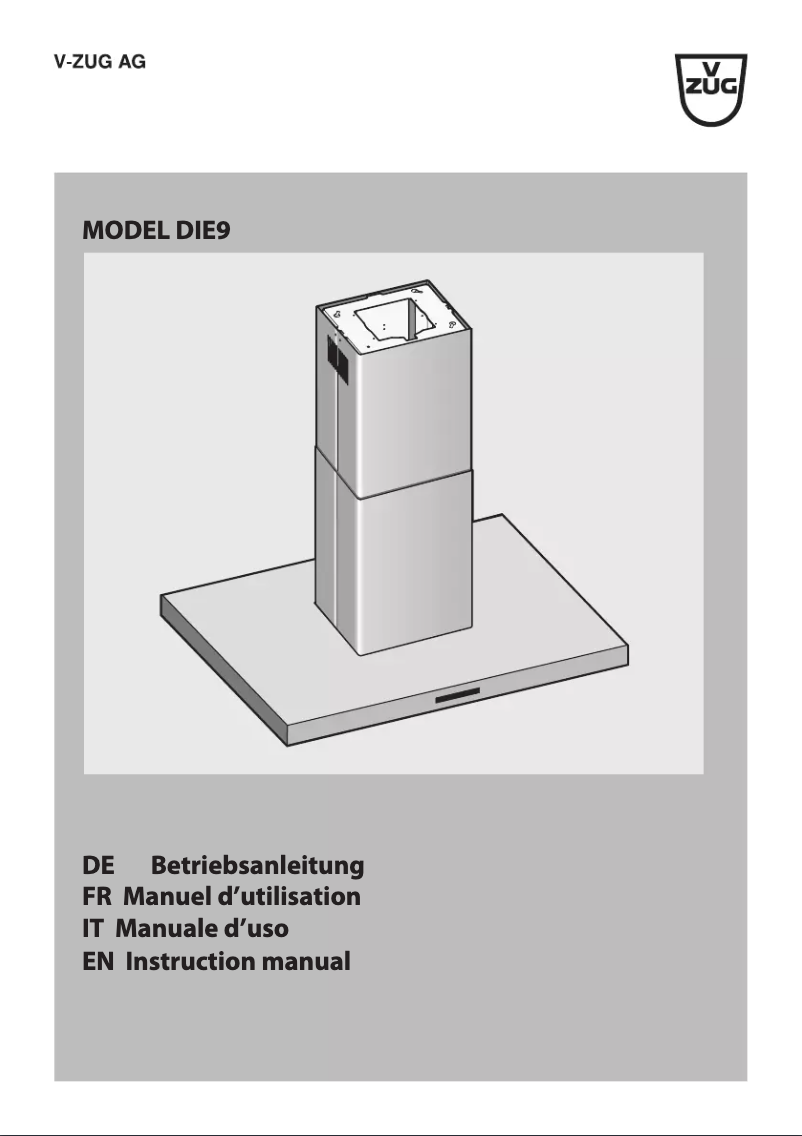 Image de la première page du manuel de l'appareil DI E9