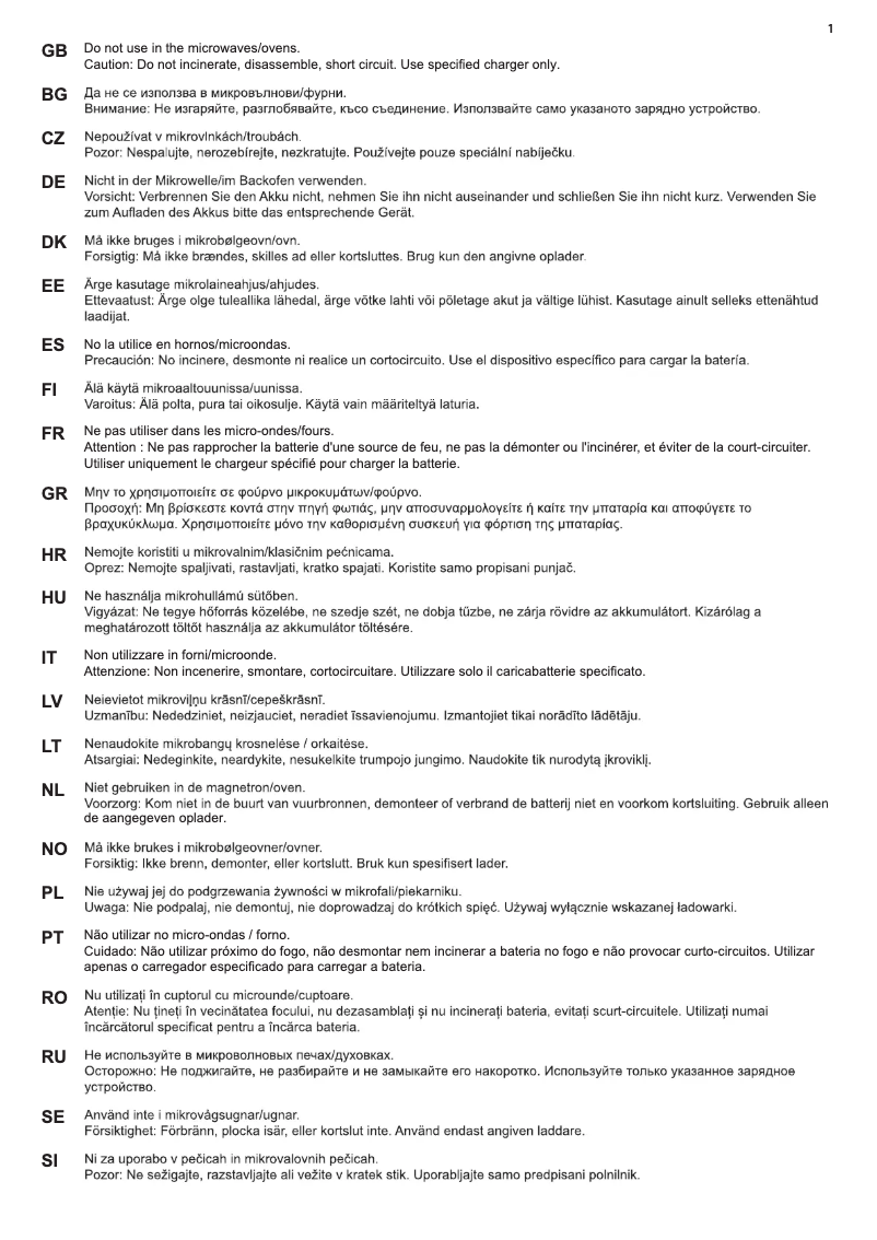 Page n°1 - Manuel utilisateur AEG AZE150