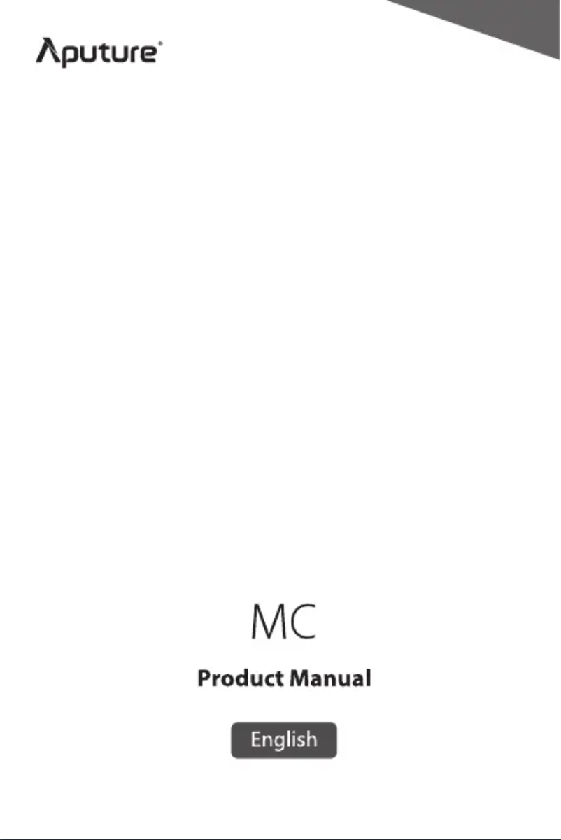 Page 1 de la notice Manuel utilisateur Aputure MC