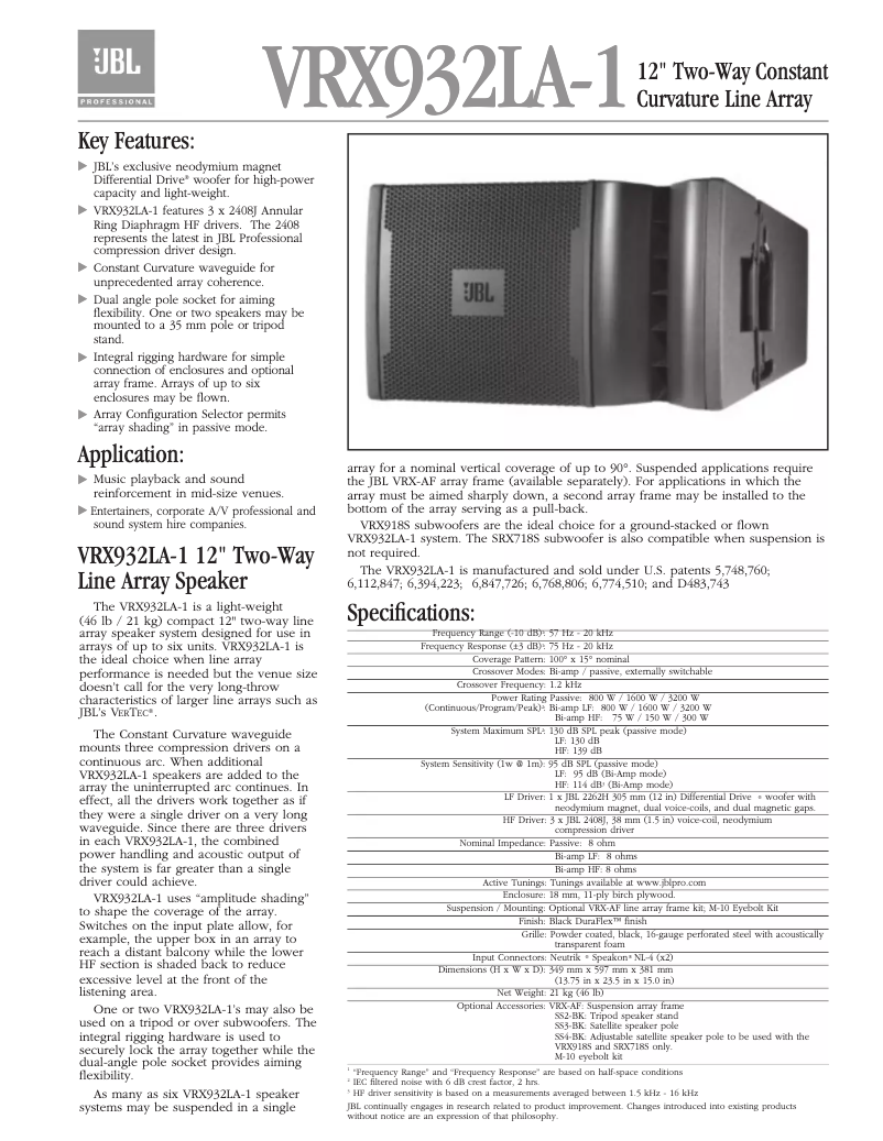 Image de la première page du manuel de l'appareil VRX932LA