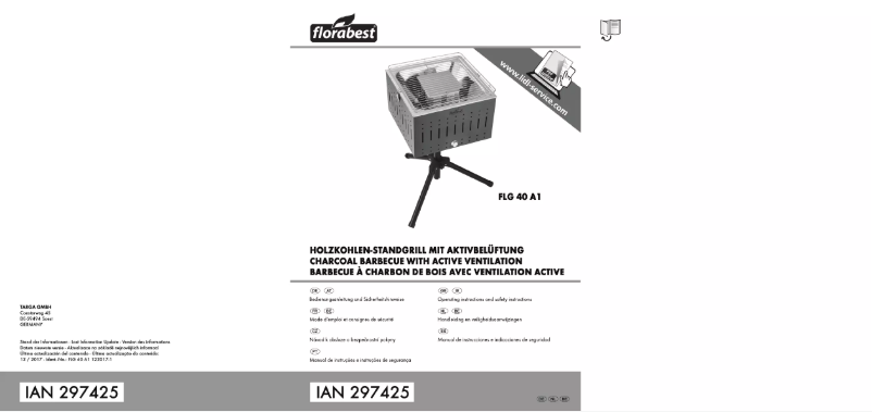 Page 1 de la notice Manuel utilisateur Florabest FLG 40 A1