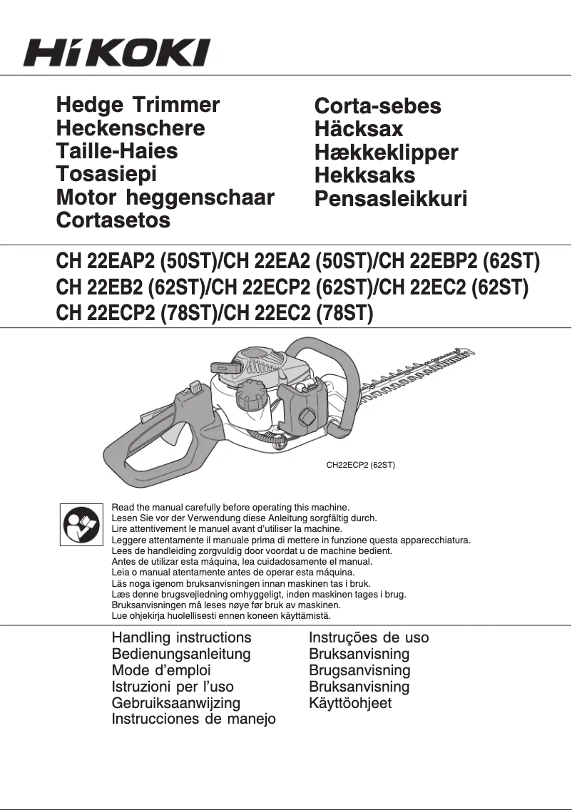 Image de la première page du manuel de l'appareil CH22ECP2
