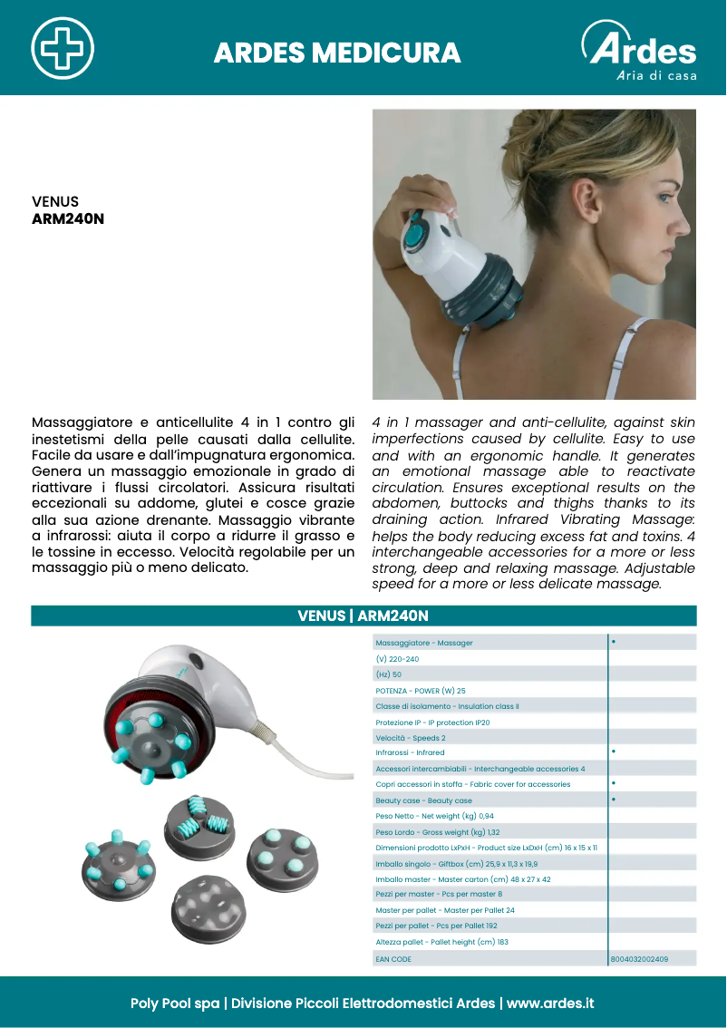 Image de la première page du manuel de l'appareil ARM240N