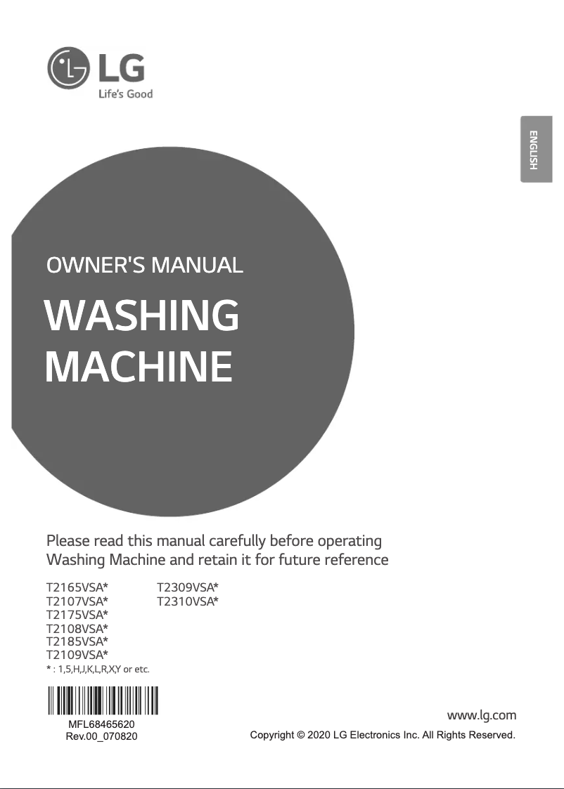 Página 1 del manual Manual de usuario LG T2310VSAB