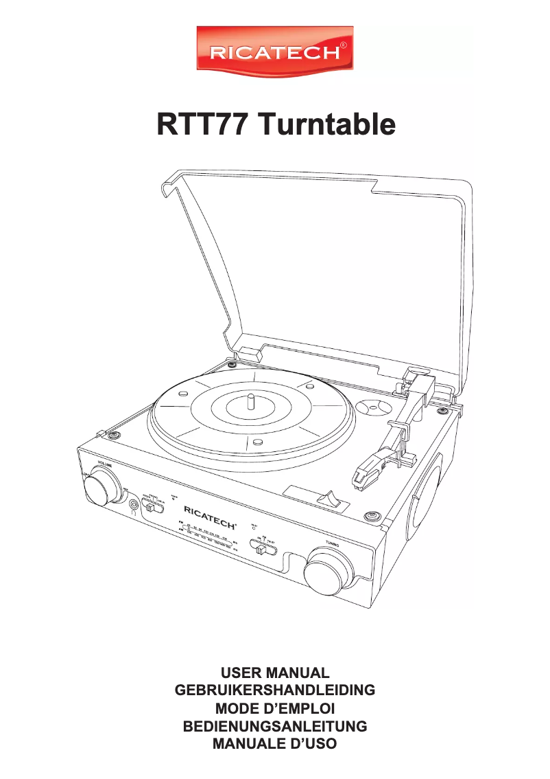 Image de la première page du manuel de l'appareil RTT77