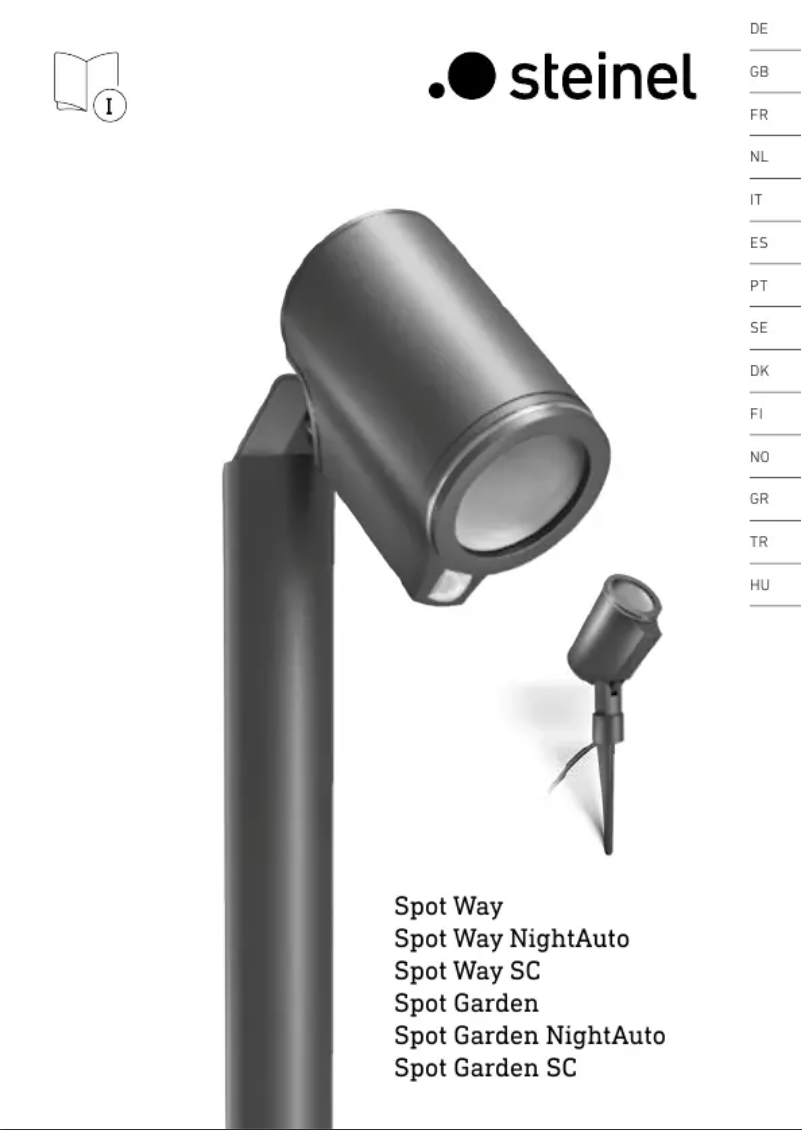 Page 1 de la notice Manuel utilisateur Steinel Spot Garden SC