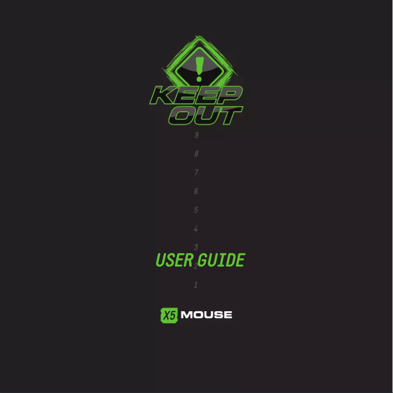 Página 1 del manual Manual de usuario KeepOut X5