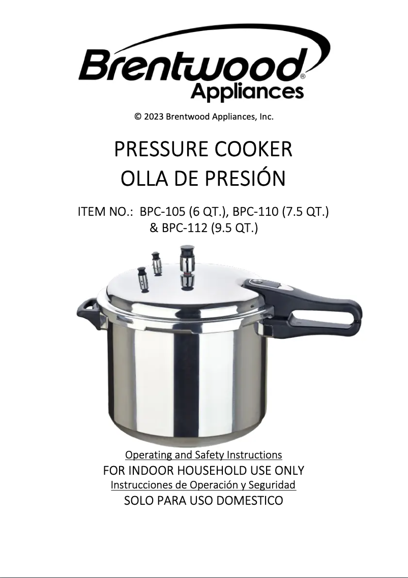 Page n°1 - Manuel utilisateur Brentwood BPC-112