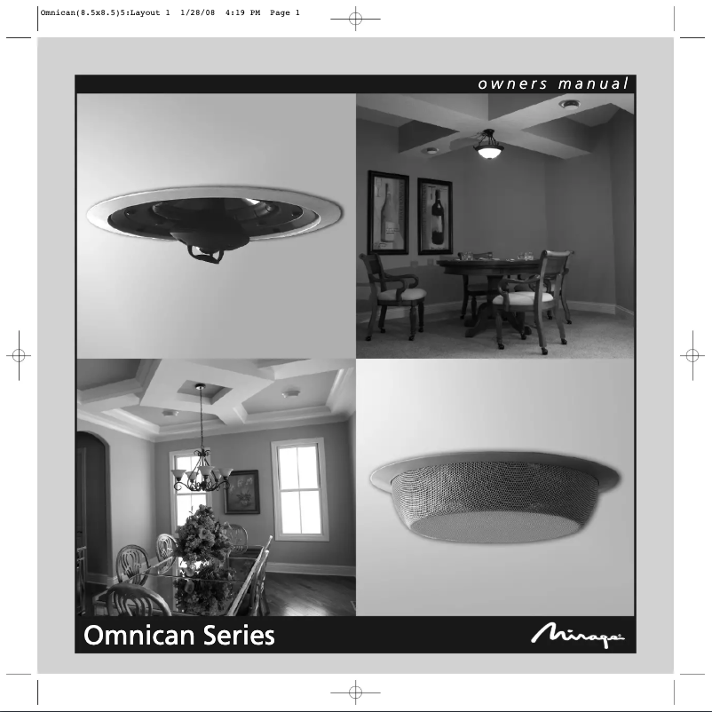 Página 1 del manual Manual de usuario Mirage OC-55