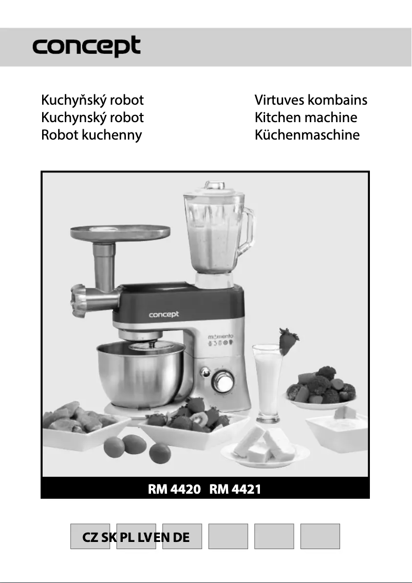 Page 1 de la notice Manuel utilisateur Concept RM-4421