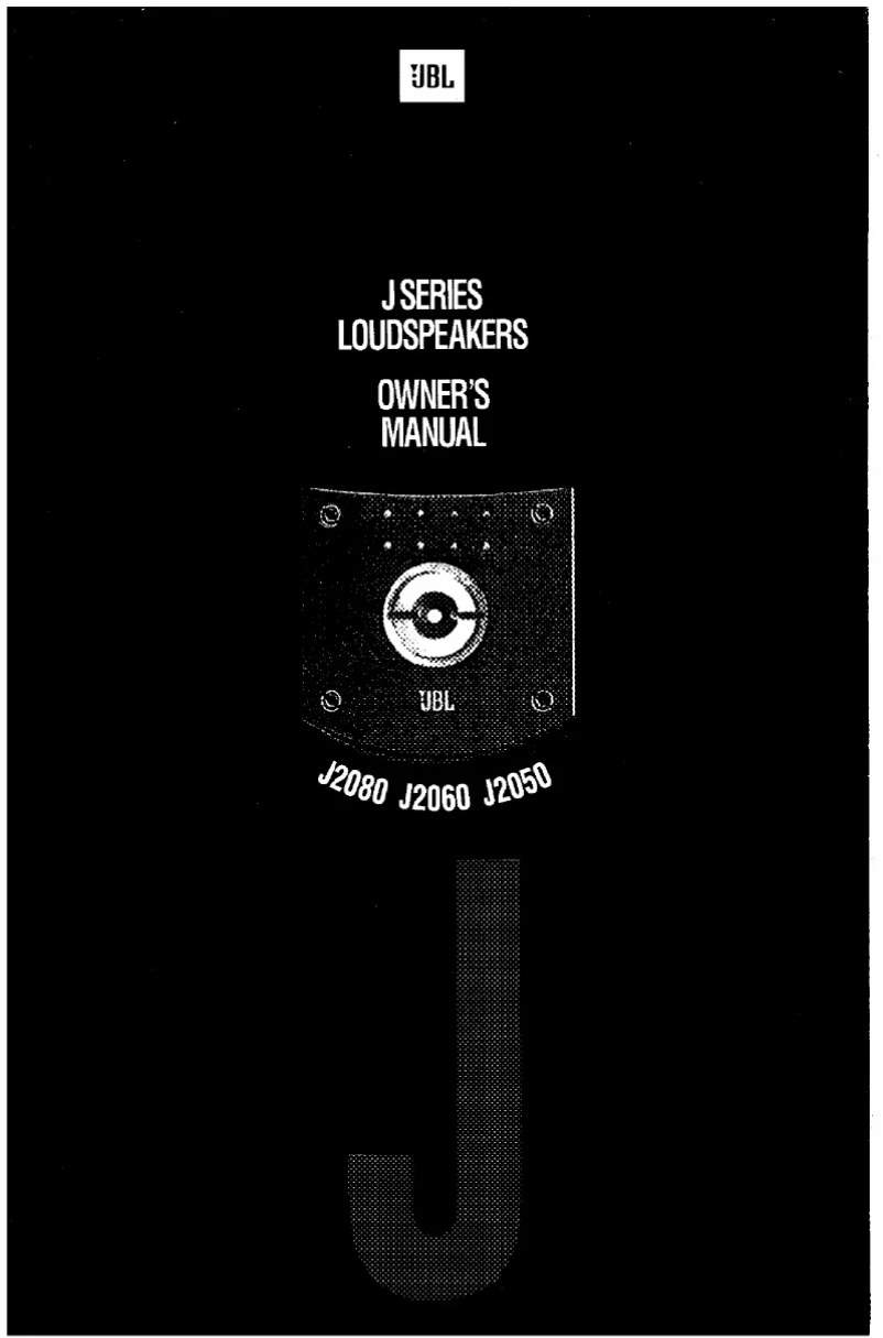 Page 1 de la notice Manuel utilisateur JBL J2080