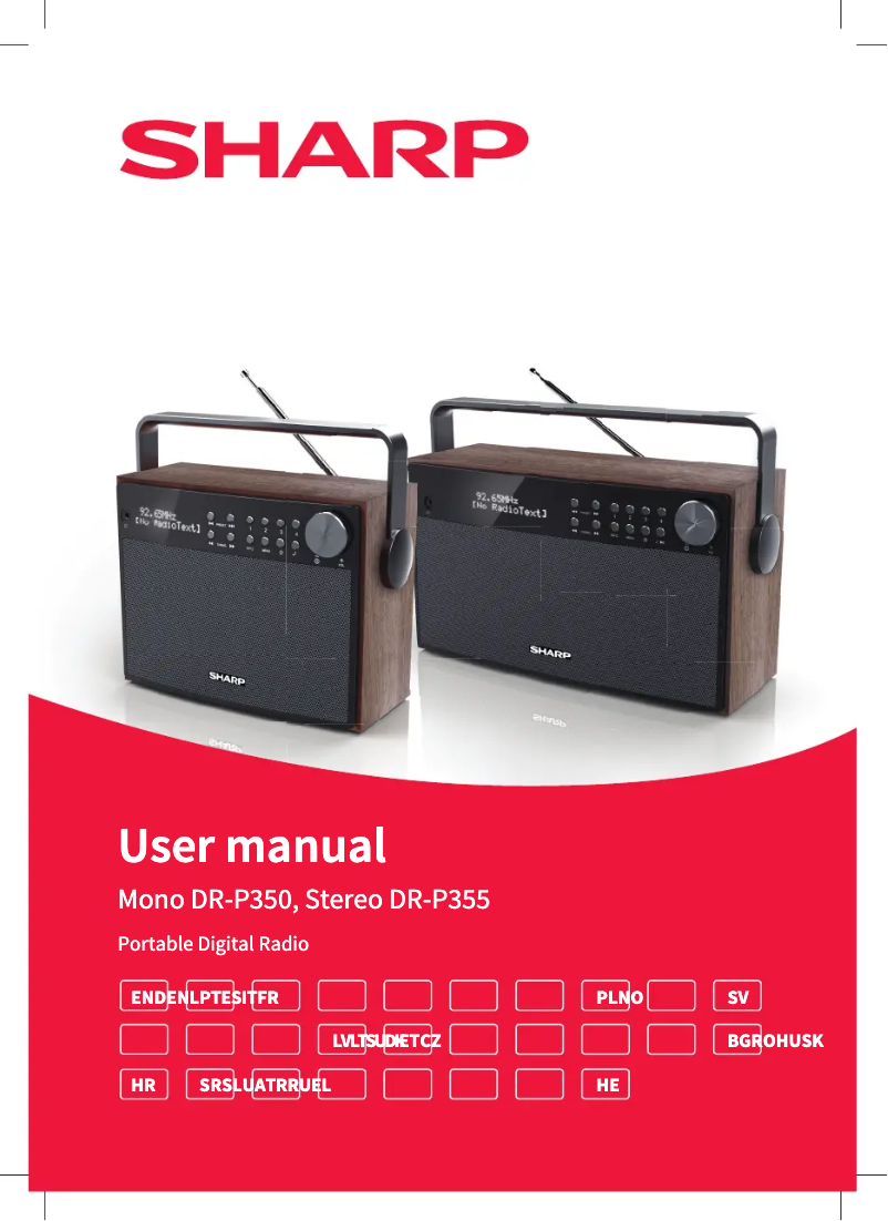 Page 1 de la notice Manuel utilisateur Sharp DR-P350