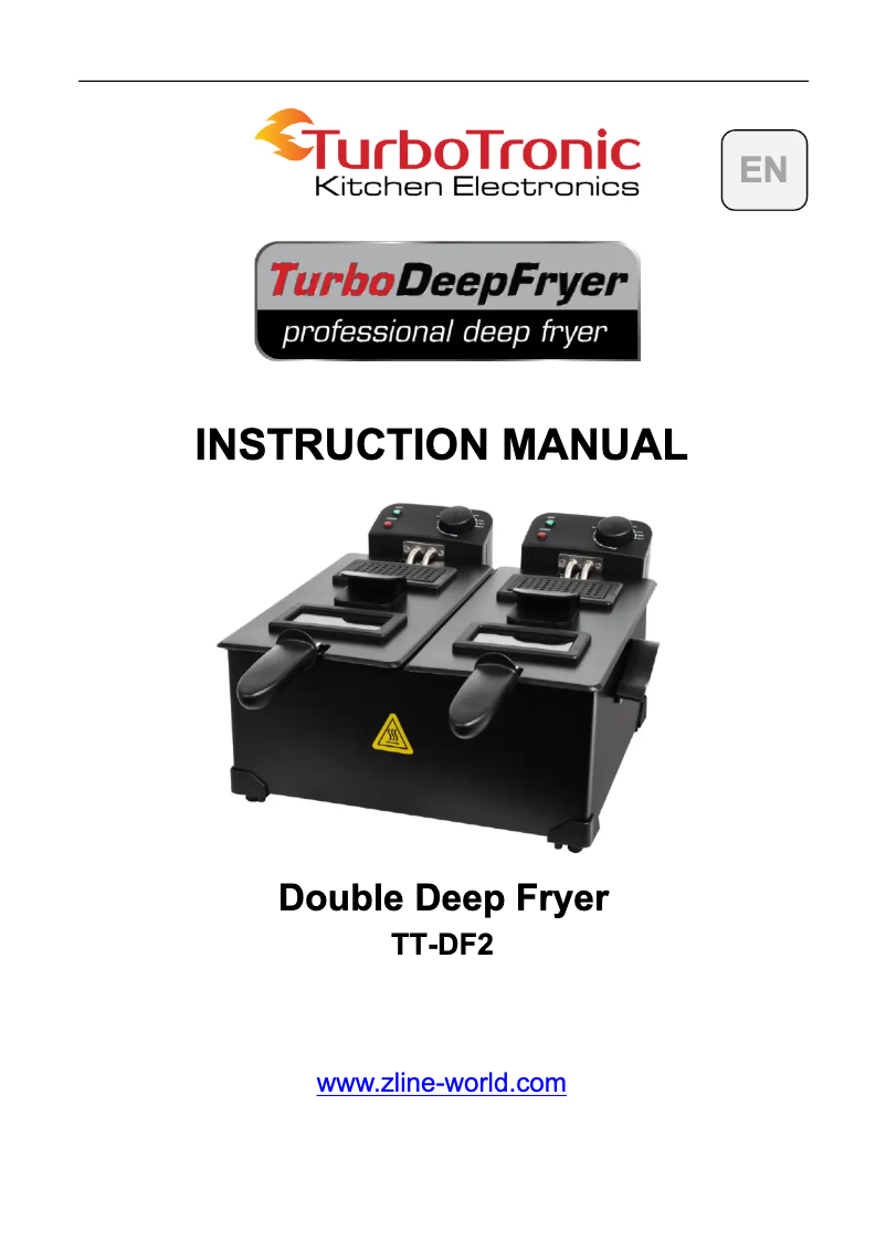 Page 1 de la notice Manuel utilisateur TurboTronic TT-DF2