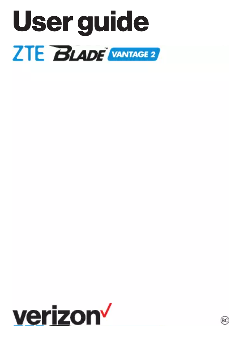 Page 1 de la notice Manuel utilisateur ZTE Blade Vantage 2