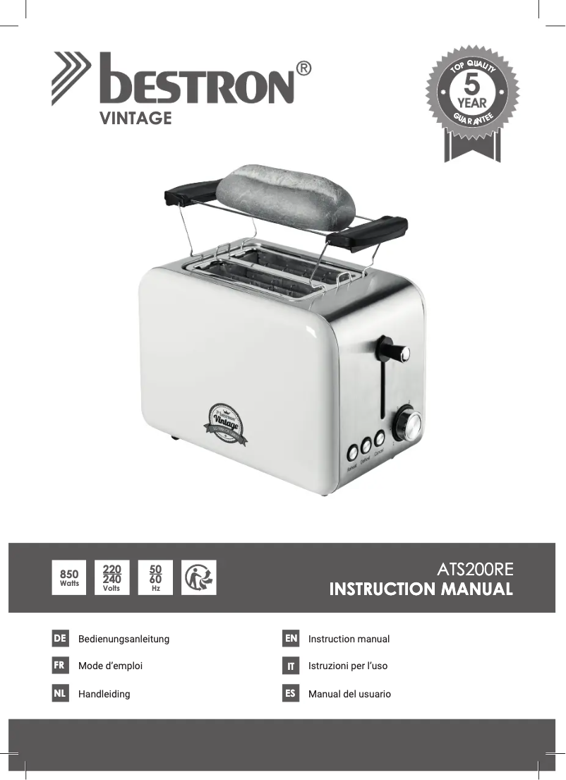 Image de la première page du manuel de l'appareil Vintage ATS200RE